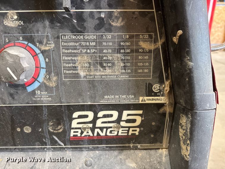 image for item EM8483 Lincoln Electric 225 Ranger welder/generator