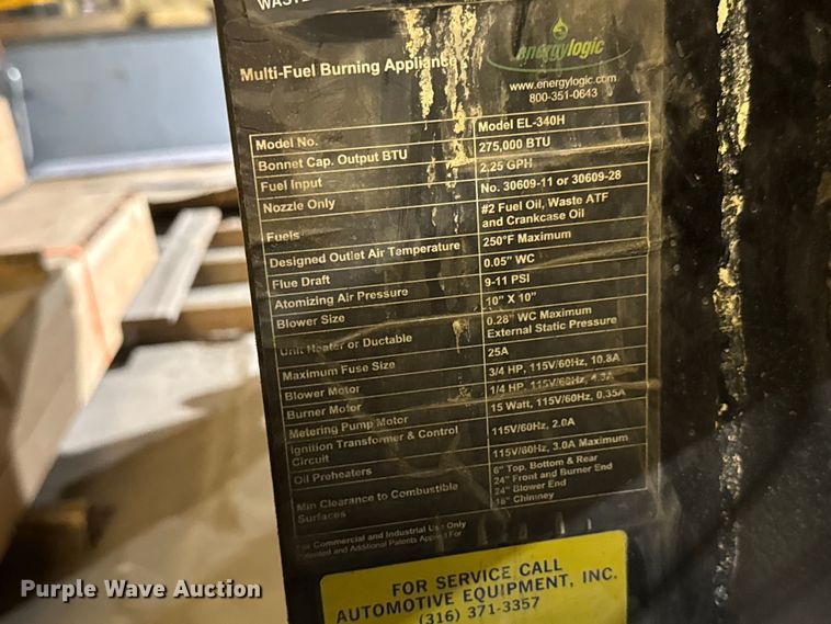 image for item EM8488 (3) waste oil heating systems