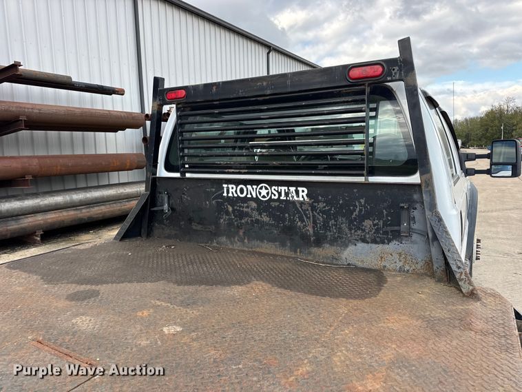 image for item EN0637 2008 Ford F450 Super Duty Crew Cab flatbed truck