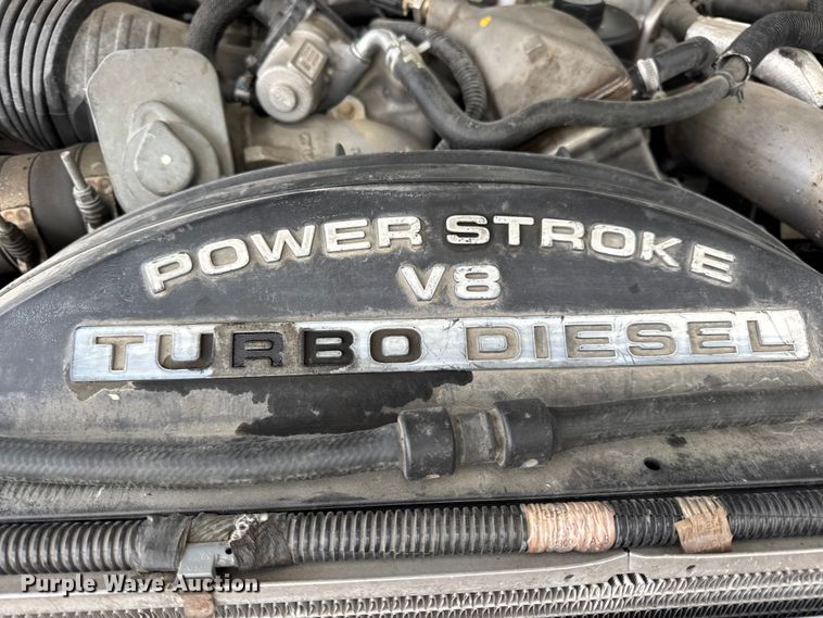 image for item EN0637 2008 Ford F450 Super Duty Crew Cab flatbed truck