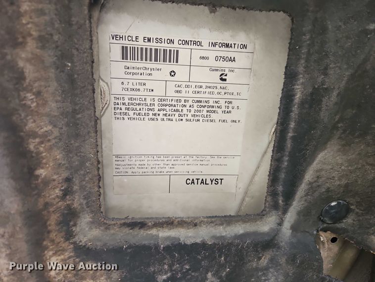 image for item EO4746 2007 Dodge Ram 2500 Quad Cab pickup truck