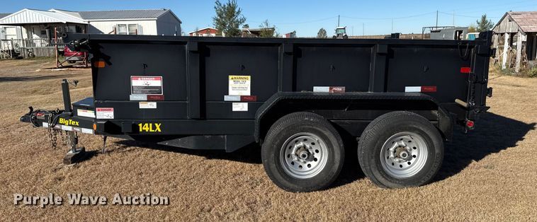 image for item EP0825 2020 Big Tex 14LX-12BK7SIRPD dump trailer