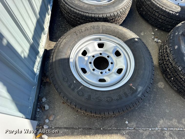 image for item ER0231 (4) Firestone Transforce HT 245/70R17 tires and wheels