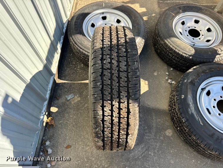 image for item ER0231 (4) Firestone Transforce HT 245/70R17 tires and wheels