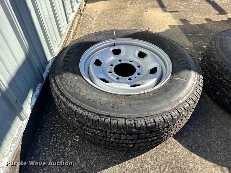 image for item ER0231 (4) Firestone Transforce HT 245/70R17 tires and wheels