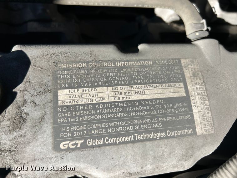 image for item ET3365 2016 UniCarriers PF50 forklift