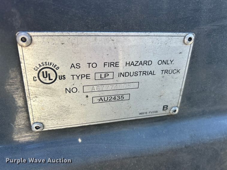 image for item ET3365 2016 UniCarriers PF50 forklift