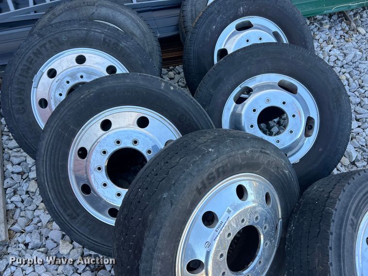 image for item ET6544 (8) 225/70R19.5 tires and wheels