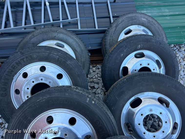 image for item ET6544 (8) 225/70R19.5 tires and wheels