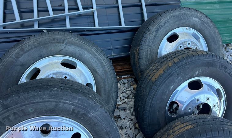 image for item ET6544 (8) 225/70R19.5 tires and wheels