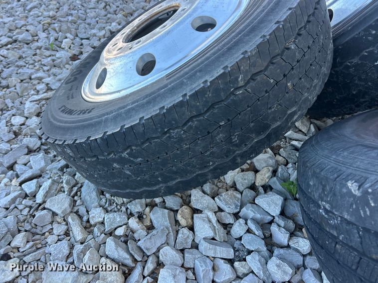 image for item ET6544 (8) 225/70R19.5 tires and wheels