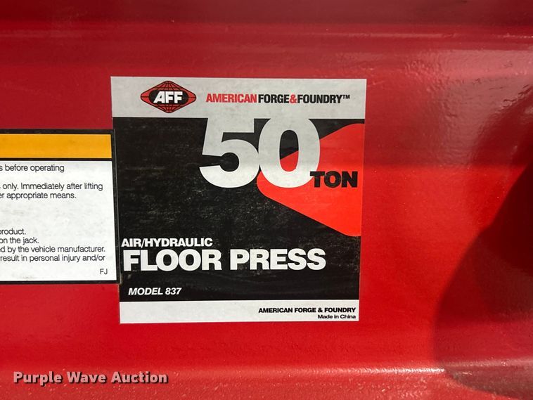 image for item ET6551 American Forge & Foundry 837 press