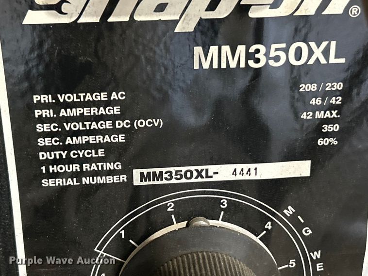 image for item ET6557 Snap-On M350XL welder