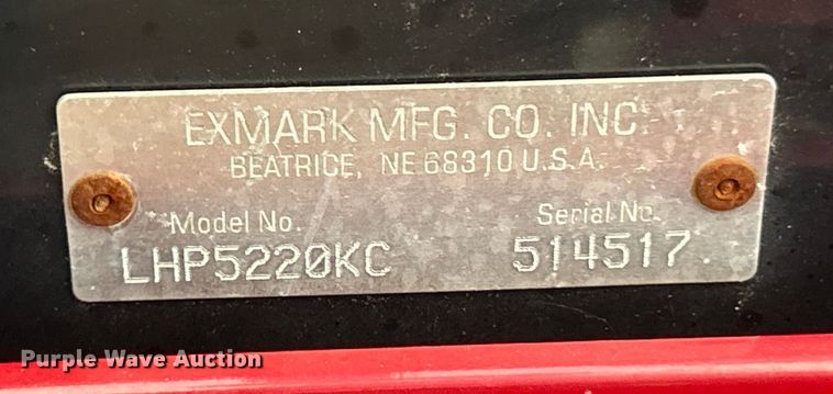 image for item ET6566 Exmark LHP5220KC ZTR lawn mower