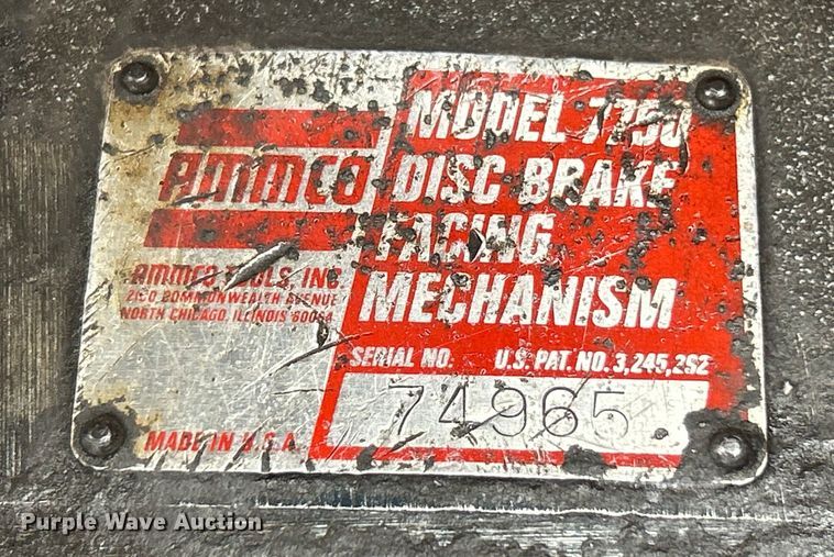 image for item ET6630 Ammco 4000 brake lathe