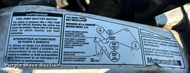 image for item ET6632 2001 Ford F450 Super Duty flatbed truck