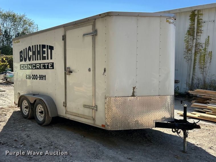 image for item ET6633 2016 Doolittle enclosed cargo trailer