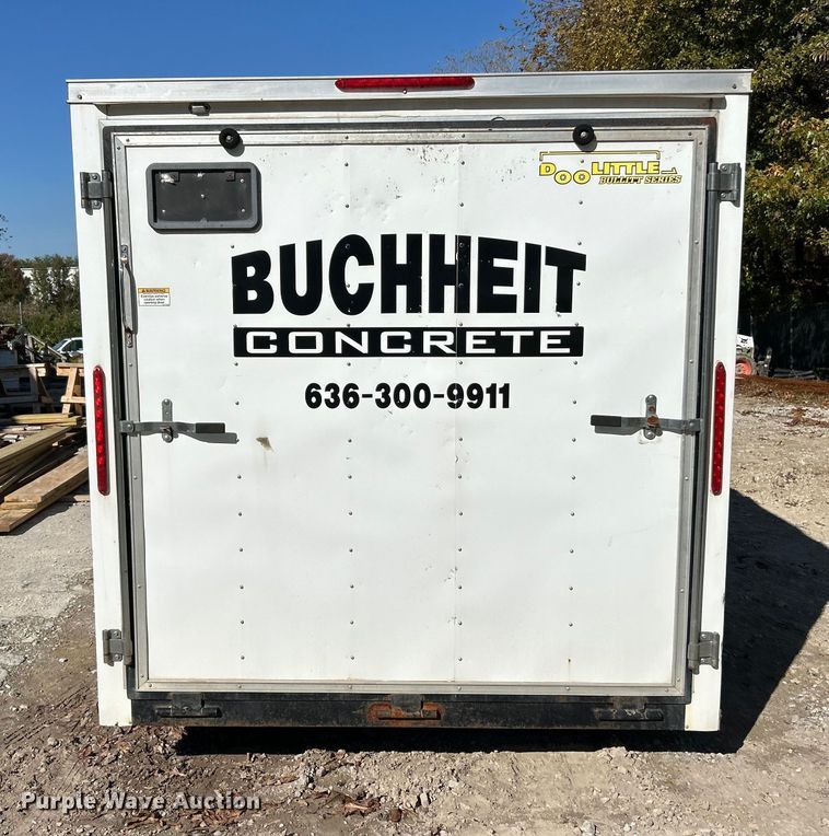 image for item ET6633 2016 Doolittle enclosed cargo trailer