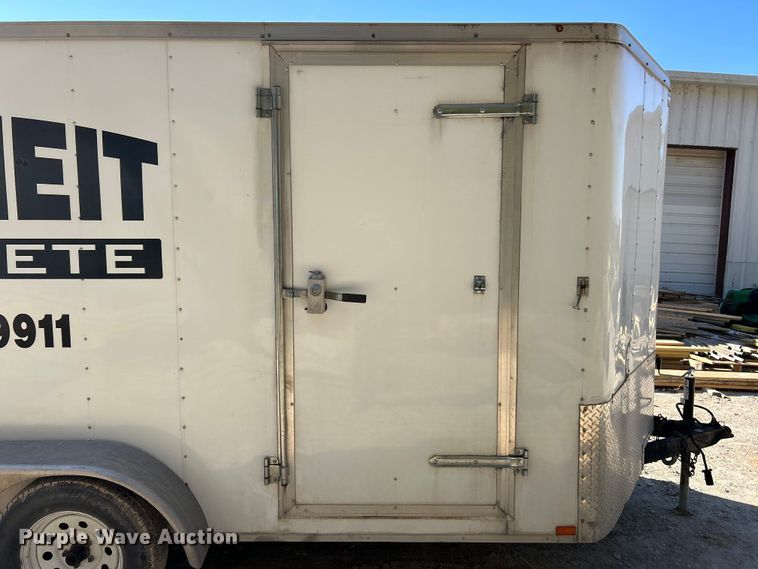 image for item ET6633 2016 Doolittle enclosed cargo trailer