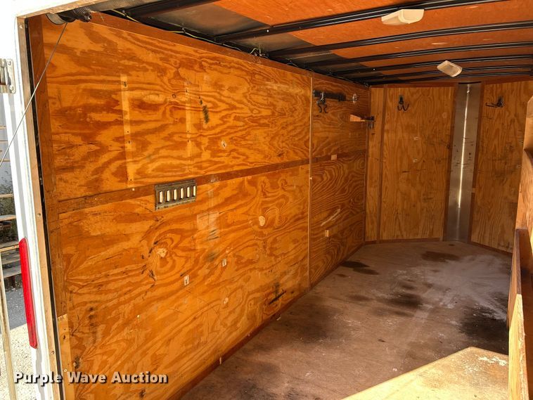 image for item ET6633 2016 Doolittle enclosed cargo trailer