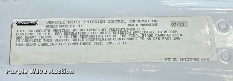 image for item ET6645 2014 Freightliner 108SD refuse truck