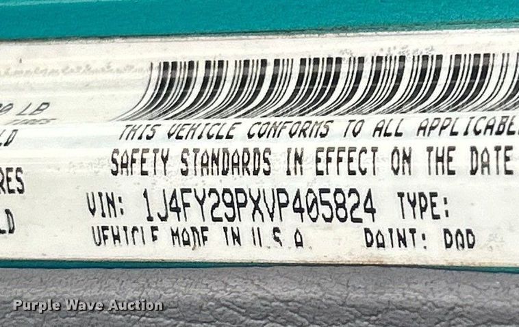 image for item ET6655 1997 Jeep Wrangler Sport SUV