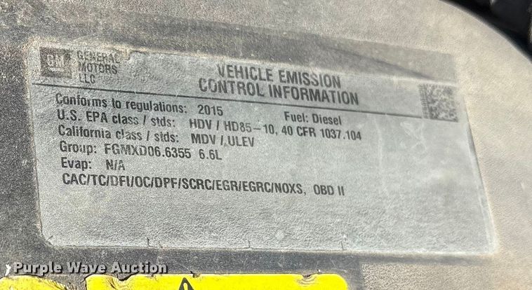 image for item ET7261 2015 Chevrolet Silverado 2500HD Crew Cab pickup truck