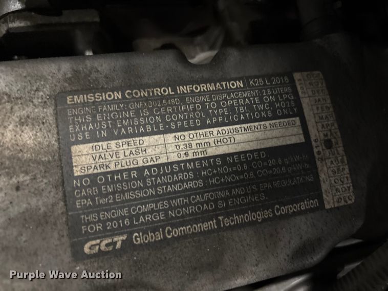 image for item ET8566 2016 UniCarriers PF70 forklift