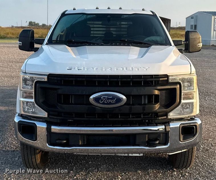 image for item EU5062 2020 Ford F350 Super Duty XL Crew Cab flatbed pickup truck