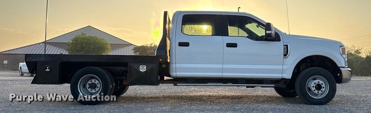image for item EU5062 2020 Ford F350 Super Duty XL Crew Cab flatbed pickup truck