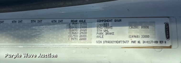 image for item EU6225 2014 Freightliner Business Class M2 digger derrick truck