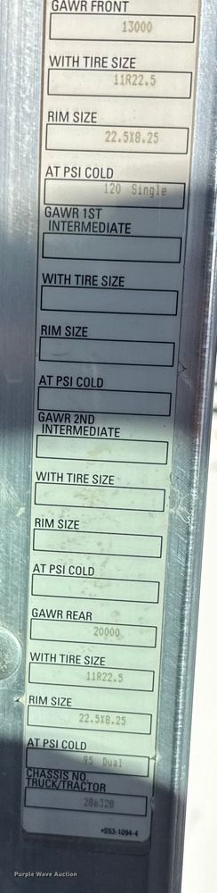 image for item EU6227 2011 Kenworth T3 Series digger derrick truck