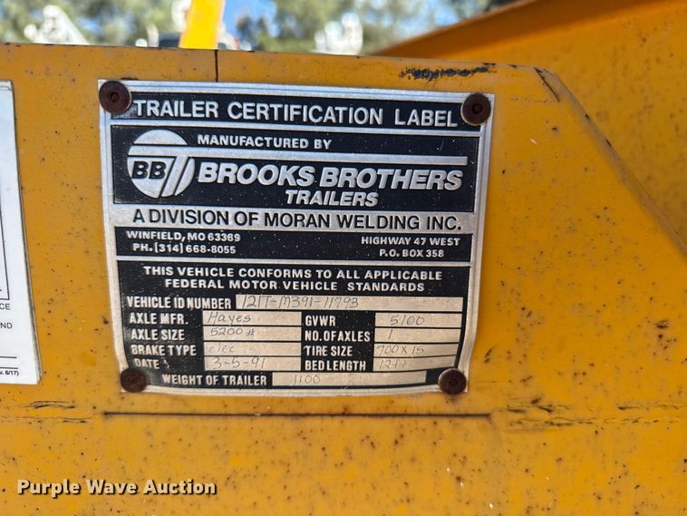 image for item EU6229 1991 Broo 1100G auger