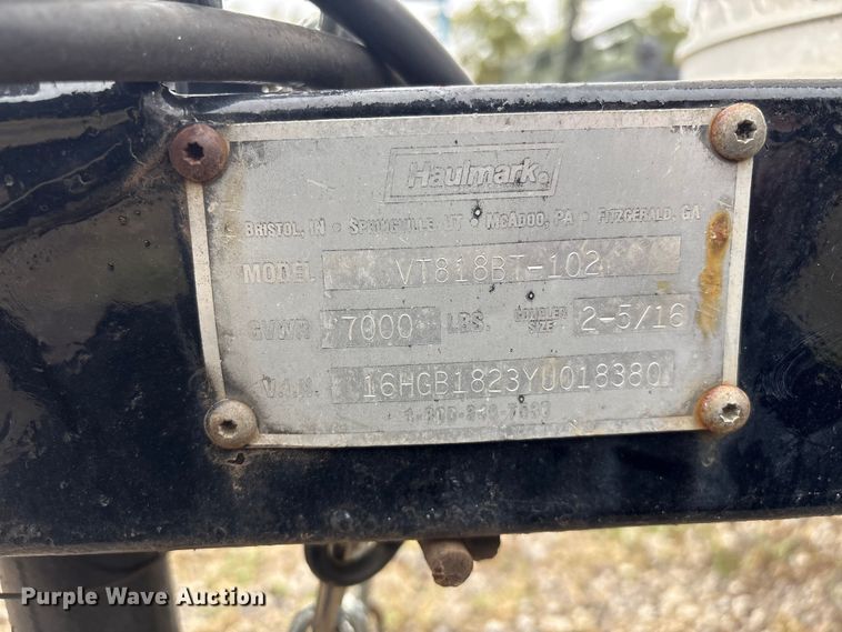 image for item EV2528 2012 Haulmark VT818BT-102 enclosed cargo trailer