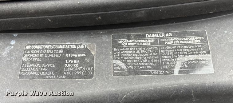 image for item EV2530 2012 Mercedes Benz Sprinter van