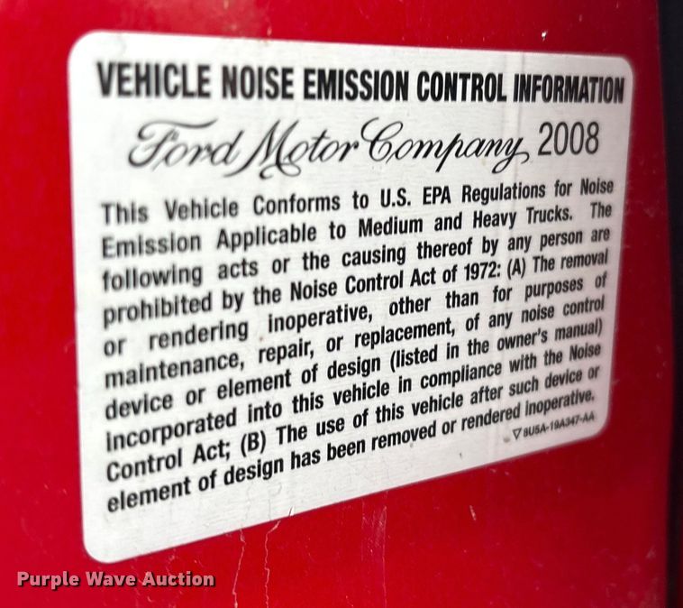 image for item EV2531 2008 Ford F350 Super Duty  Crew Cab pickup truck