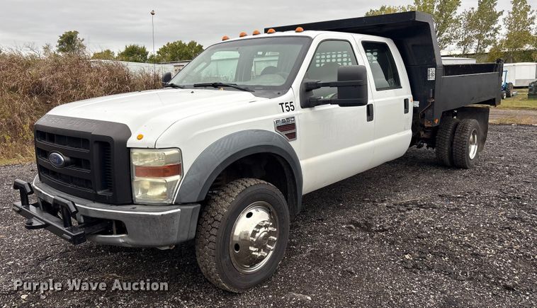 image for item EV2533 2008 Ford F550 Super Duty XL dump bed pickup truck