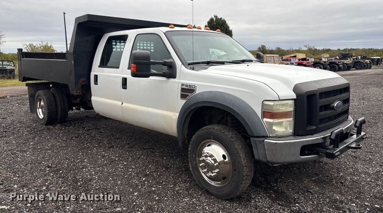 image for item EV2533 2008 Ford F550 Super Duty XL dump bed pickup truck