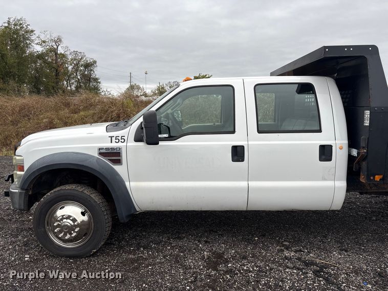 image for item EV2533 2008 Ford F550 Super Duty XL dump bed pickup truck