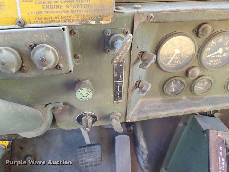 image for item EV2535 1986 AM General M934 flatbed truck