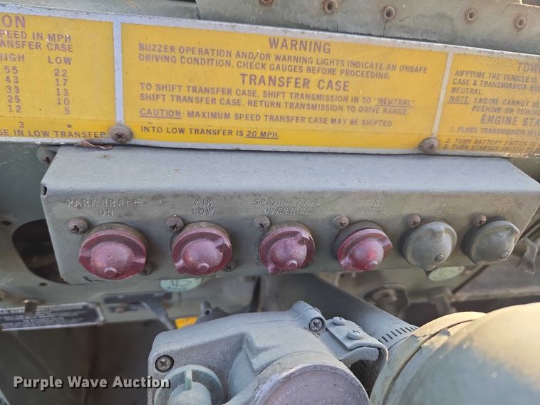 image for item EV2535 1986 AM General M934 flatbed truck