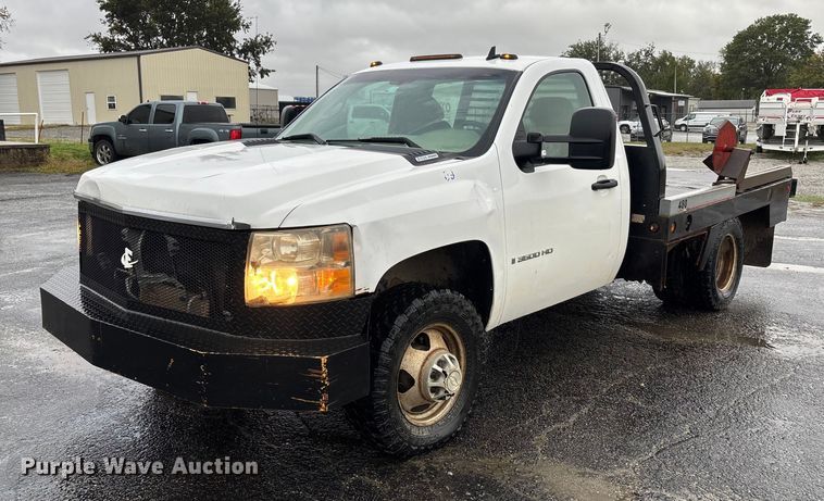 image for item EV3223 2008 Chevrolet Silverado 3500HD bale bed pickup truck