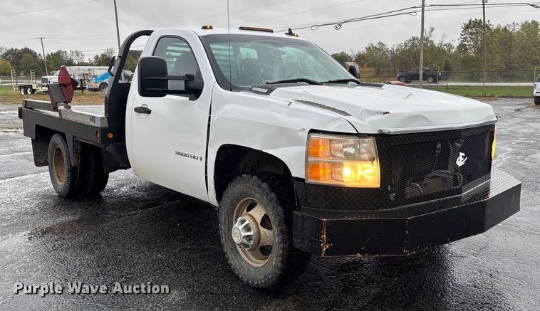image for item EV3223 2008 Chevrolet Silverado 3500HD bale bed pickup truck