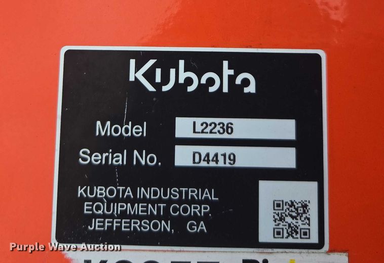 image for item EV5446 2019 Kubota MX6000 MFWD tractor