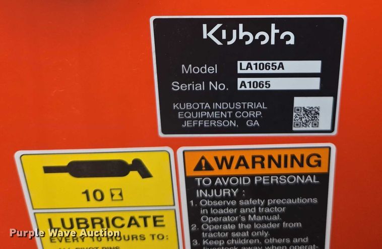 image for item EV5446 2019 Kubota MX6000 MFWD tractor