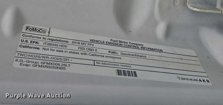 image for item EV5449 2016 Ford F250 Super Duty Crew Cab pickup truck