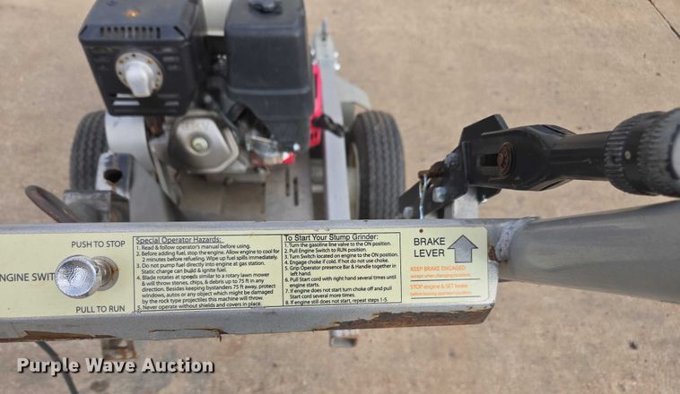 image for item EV5457 2013 Dosko stump grinder