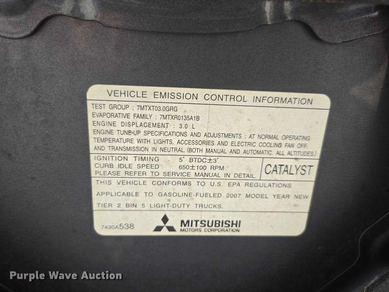 image for item EV5460 2007 Mitsubishi Outlander SUV