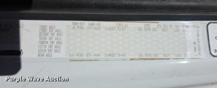 image for item FI0608 2015 Freightliner Business Class M2 refuse truck