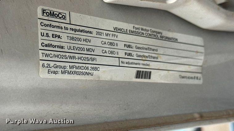 image for item NA9814 2021 Ford F250 Super Duty SuperCab pickup truck